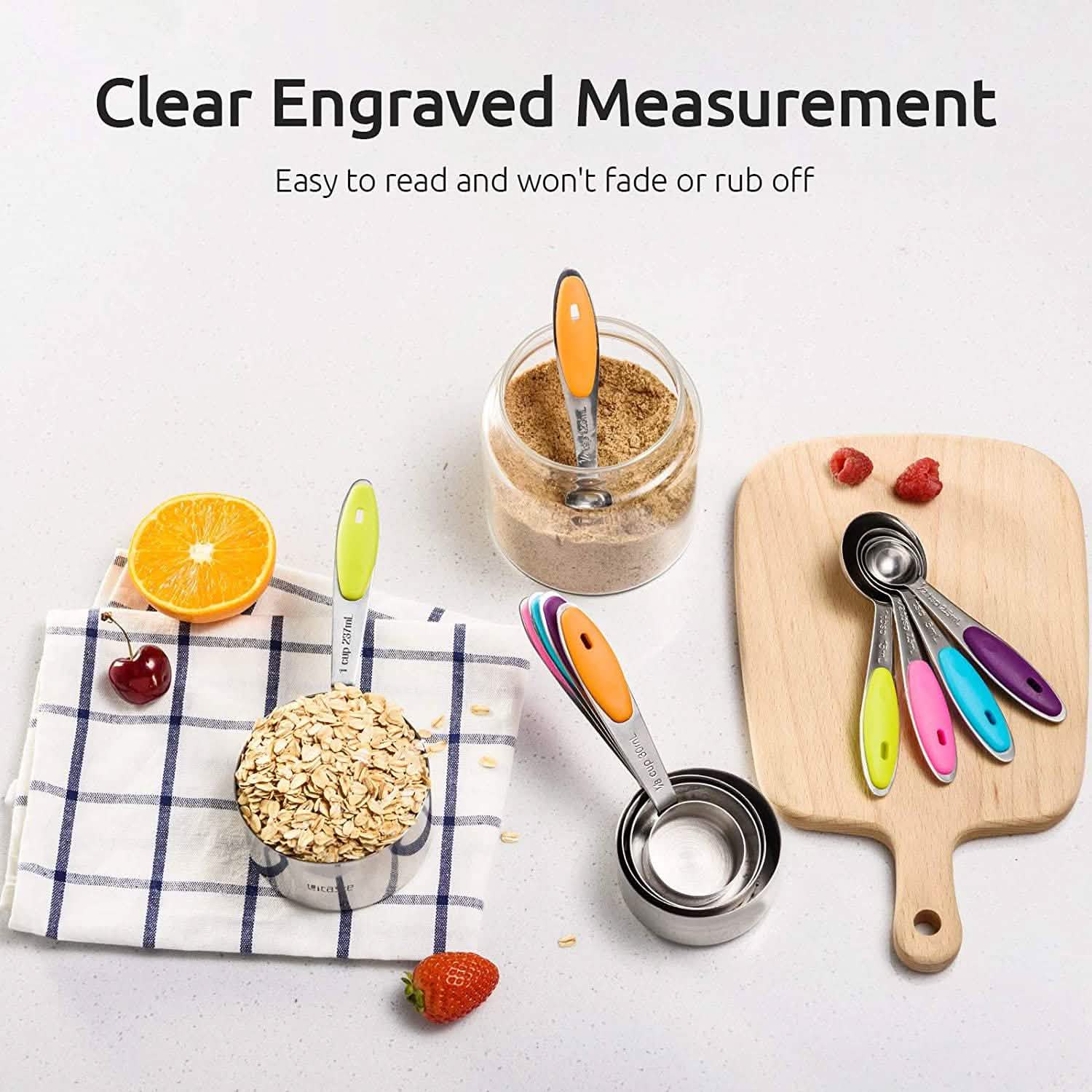 10 - Piece: Measuring Cups and Spoons Set - KitchenCraftedGoods