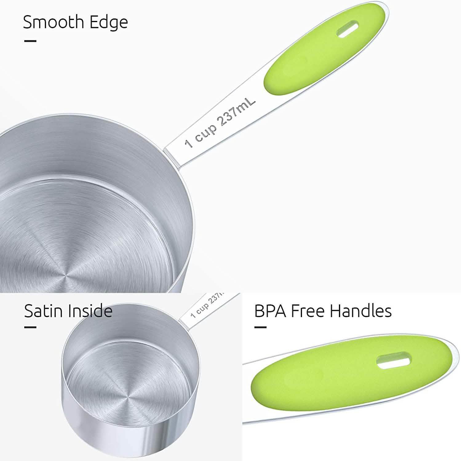 10 - Piece: Measuring Cups and Spoons Set - KitchenCraftedGoods