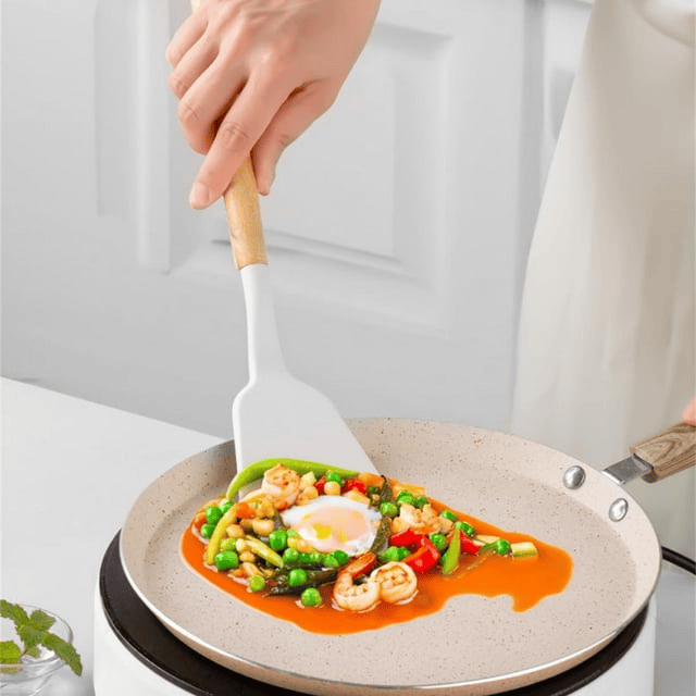 19-in-1 Kitchen Knife & Utensils Set with Block Beige