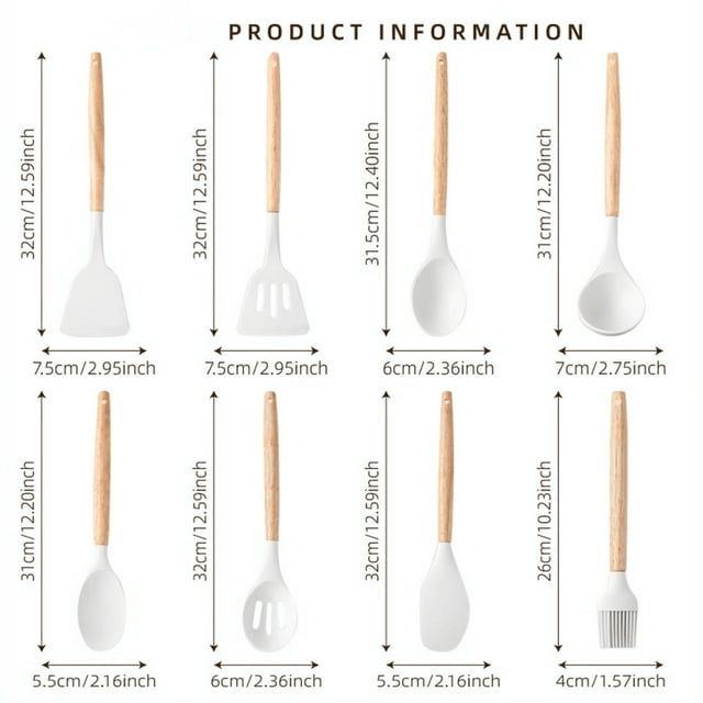 19-in-1 Kitchen Knife & Utensils Set with Block Beige