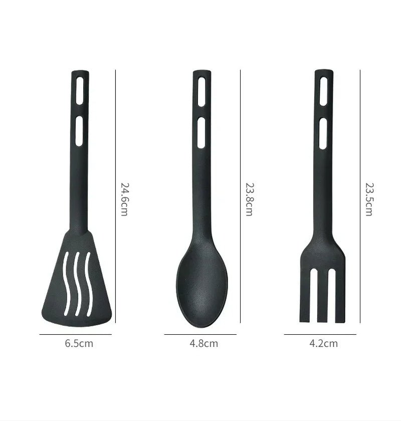 1/3 - Piece Nylon Kitchen Utensils Set Spoon, Fork, Turner - KitchenCraftedGoods