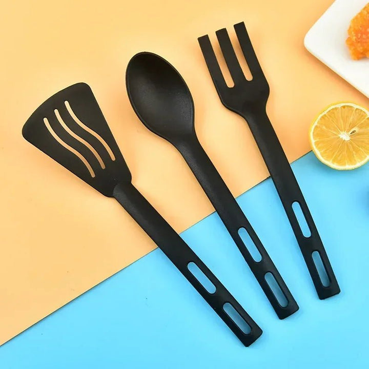 1/3 - Piece Nylon Kitchen Utensils Set Spoon, Fork, Turner - KitchenCraftedGoods