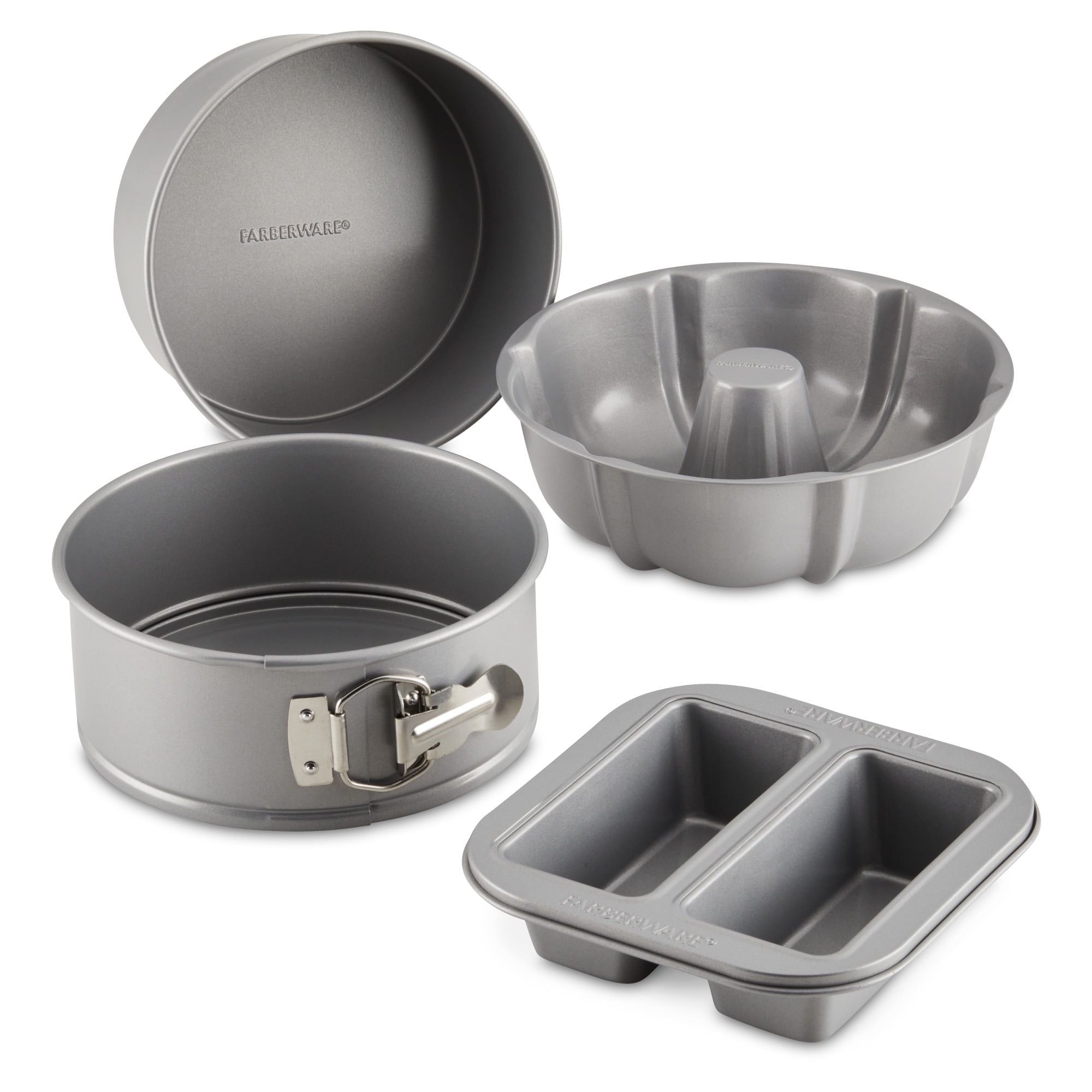 4-Piece Nonstick Bakeware Set Gray