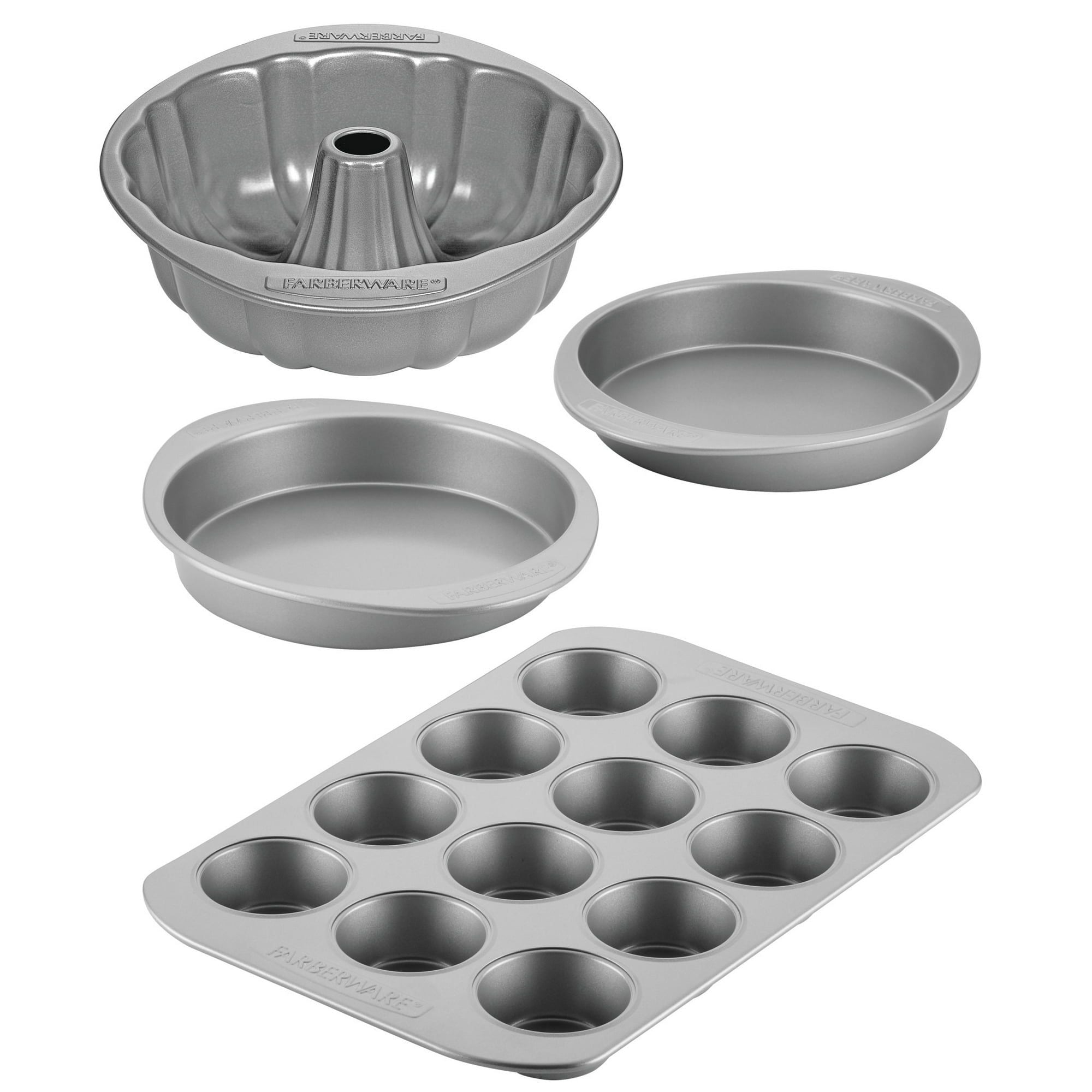 Bakeware Nonstick 4-Piece Set, Gray