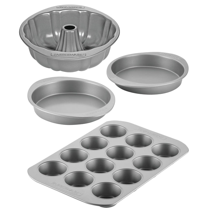 Bakeware Nonstick 4-Piece Set, Gray