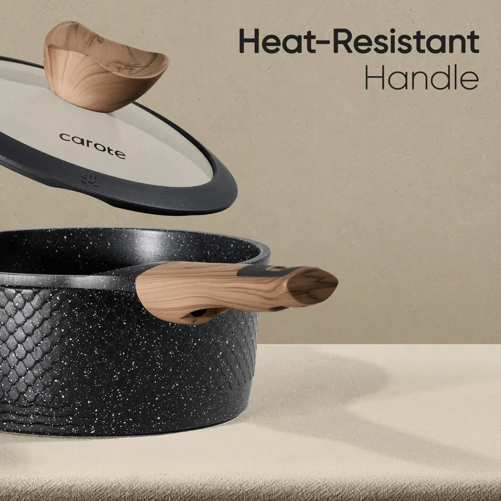26 - Piece Nonstick Cookware Set – Induction Compatible Pots - KitchenCraftedGoods