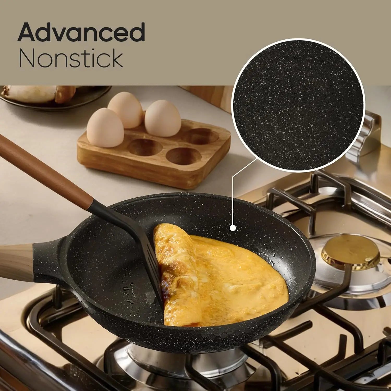 26 - Piece Nonstick Cookware Set – Induction Compatible Pots - KitchenCraftedGoods