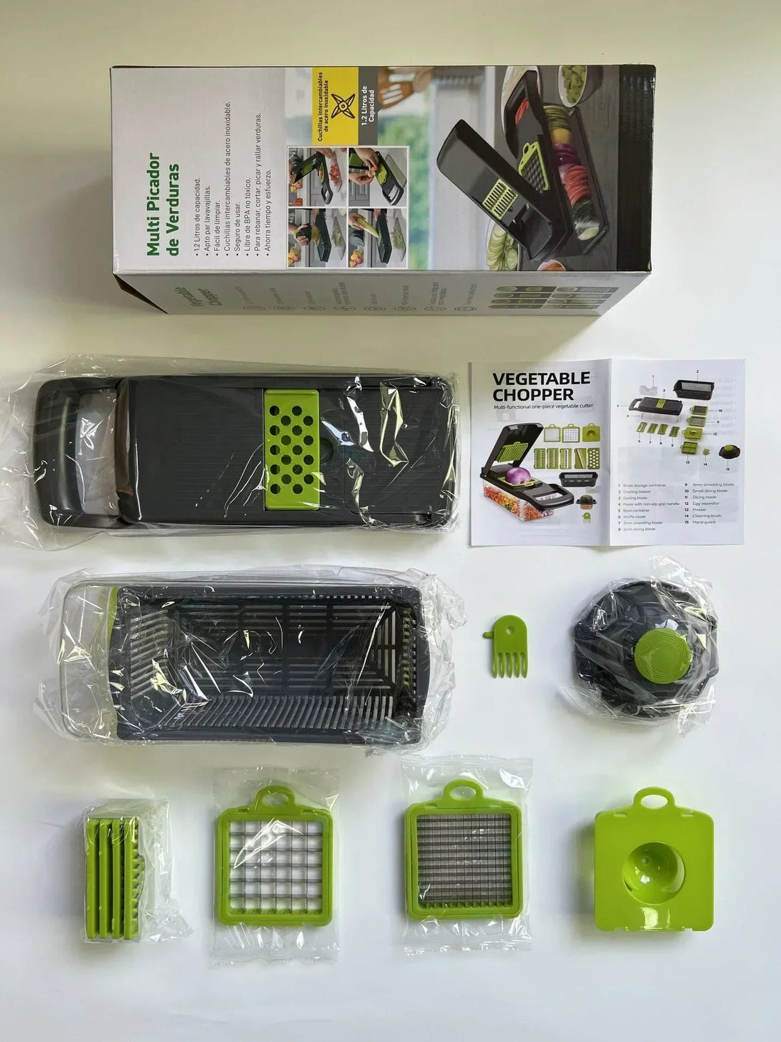 3 - in - 1 Vegetable Slicer Cutter Grater with Basket - Kitchen Essential - KitchenCraftedGoods