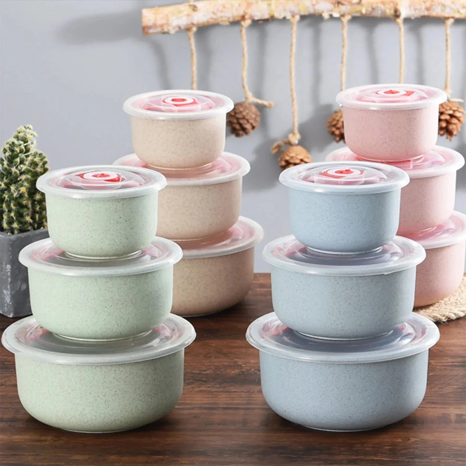 3 - Piece Bento Food Storage Containers Microwaveable Meal Prep - KitchenCraftedGoods