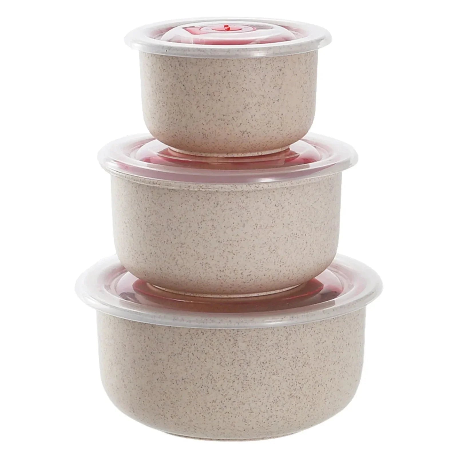 3 - Piece Bento Food Storage Containers Microwaveable Meal Prep - KitchenCraftedGoods