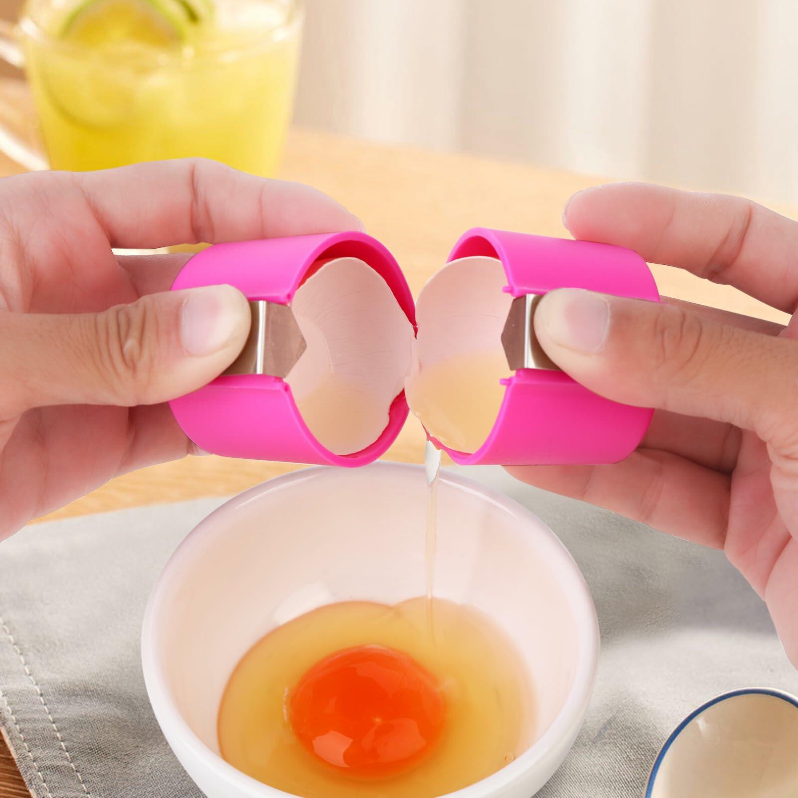 3PCS Stainless Steel Egg Cracker Tool Set Handheld Kitchen Opener Peeler - KitchenCraftedGoods