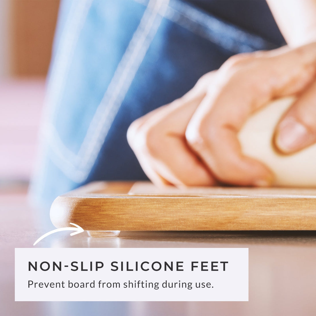 4 - Piece Cutting Board Set S/M/L/XL – NSF Certified, Reversible, Dishwasher Safe - KitchenCraftedGoods