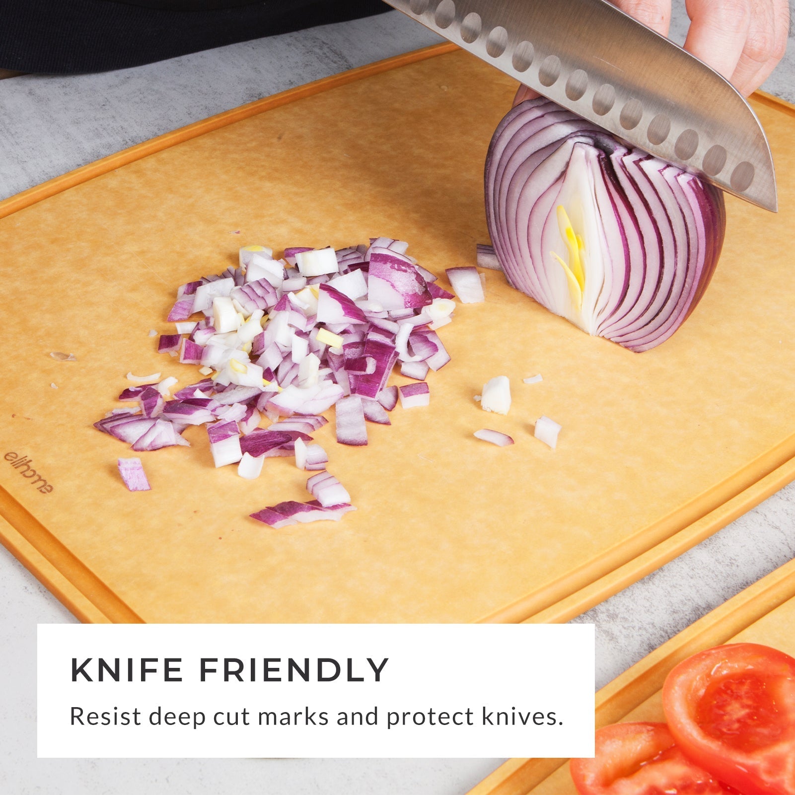 4 - Piece Cutting Board Set with Juice Grooves – Non - Slip, Dishwasher Safe, Eco - Friendly - KitchenCraftedGoods