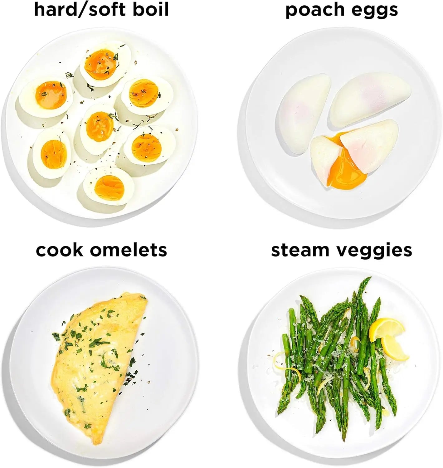 6‑Egg Rapid Electric Cooker Steam Poach Boil - KitchenCraftedGoods