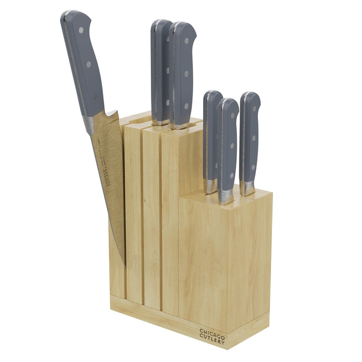 7 - Piece Kitchen Knife Block Set - KitchenCraftedGoods