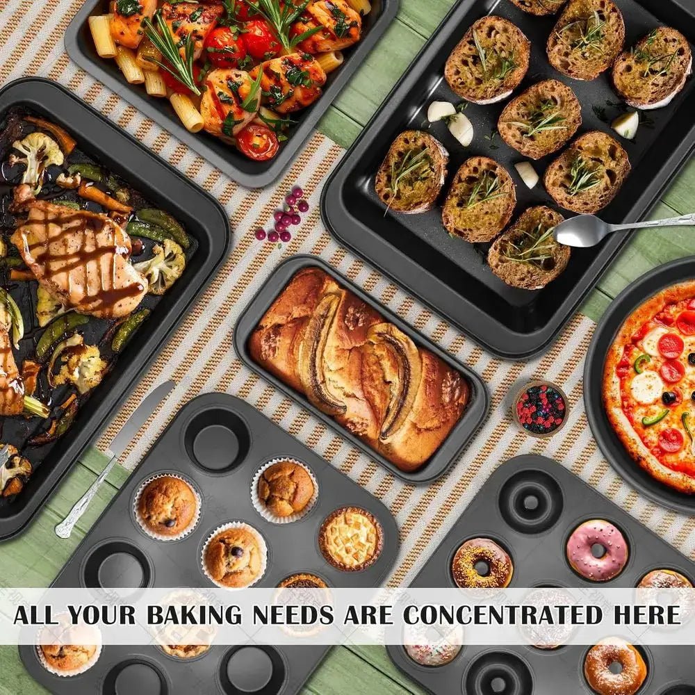 8 - Piece Nonstick Bakeware Set – Baking Pan Set with Muffin, - KitchenCraftedGoods