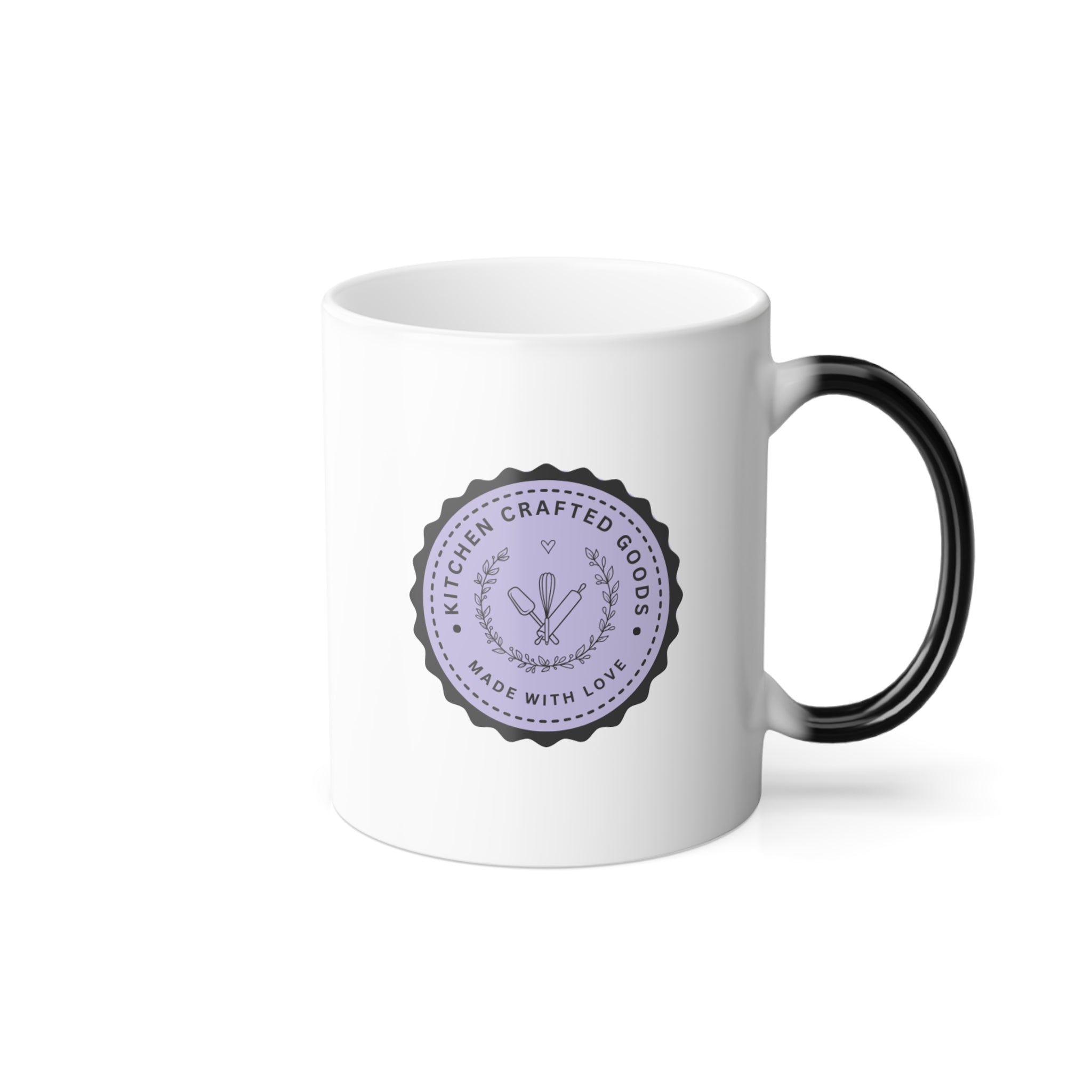Color-Changing Mug — Kitchen Crafted Goods logo Heat Reveal 11oz