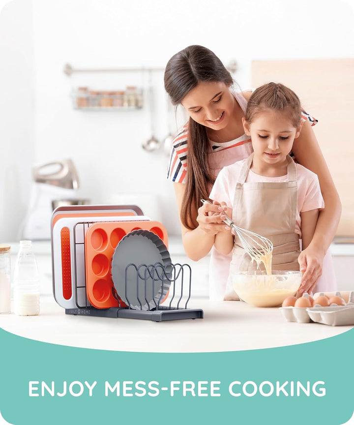 Expandable Lid Organizer, Gray