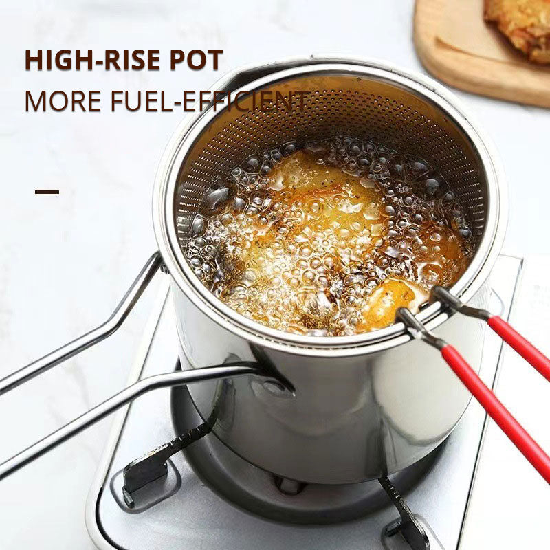 Household Stainless Steel Mini Oil Fryer with Filter