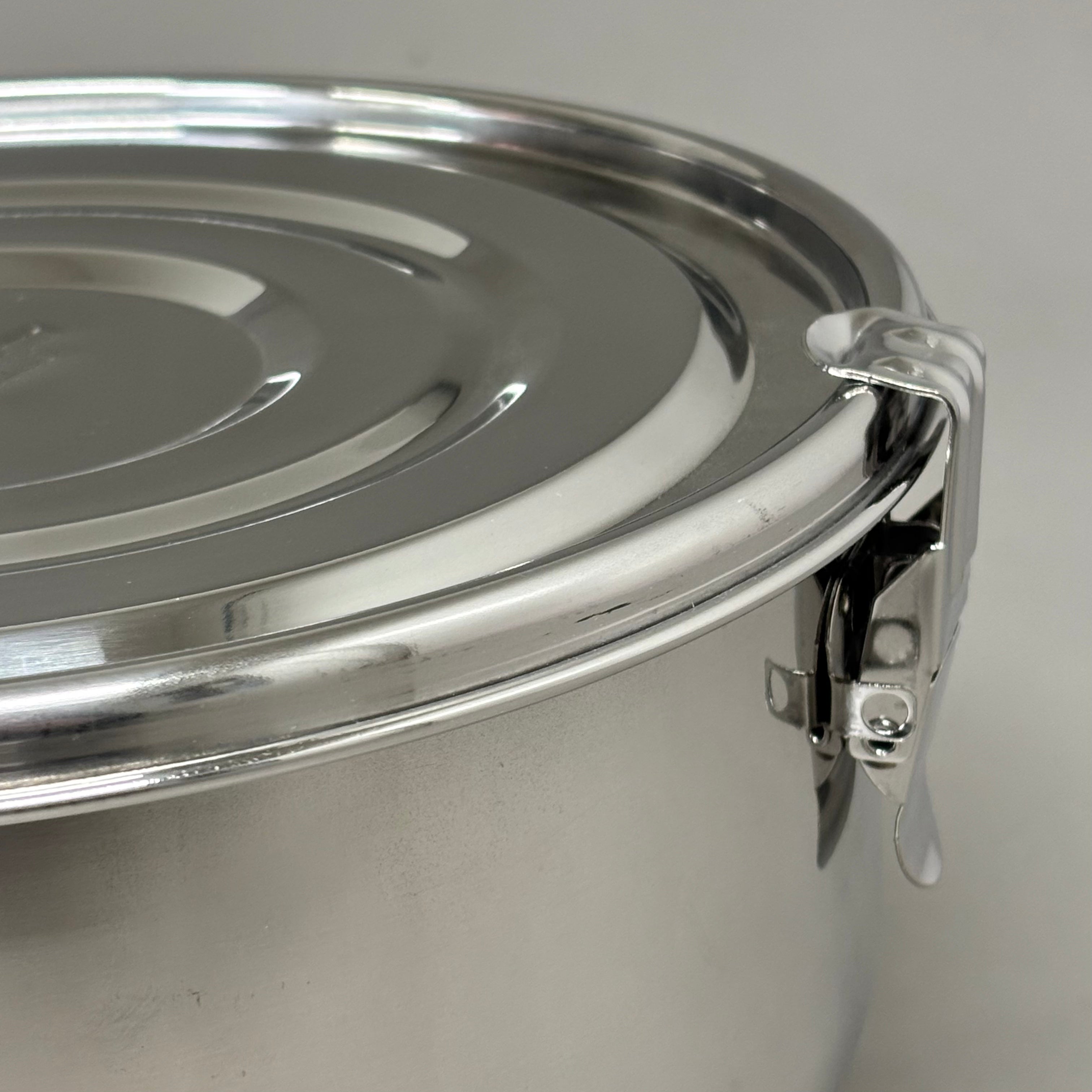 CVAULT 1/2 lb Storage Container Air Tight & Light Resistant Food Grade Stainless Steel