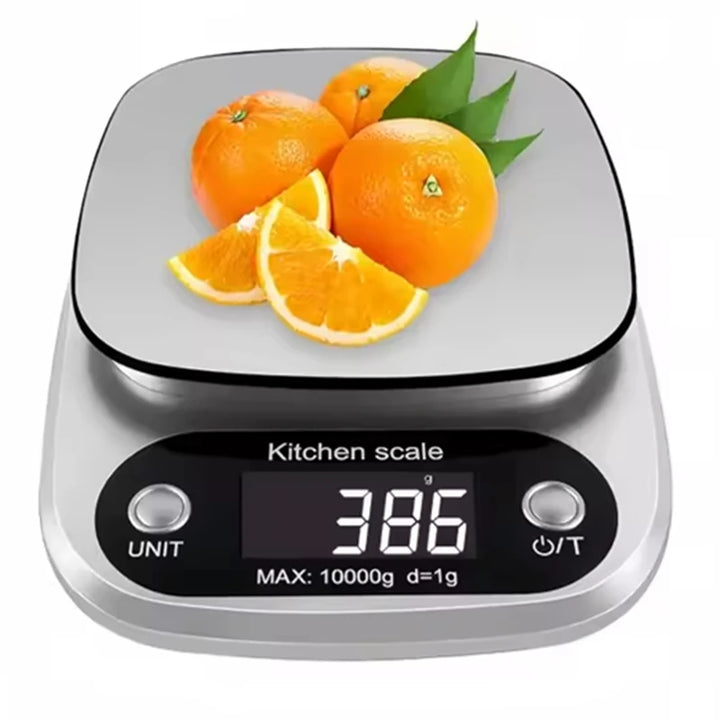 Digital Kitchen Scale 10kg/22lb – High Precision Food Scale with LCD Display, Gram & Ounce Measuring for Baking, Cooking & Meal Prep