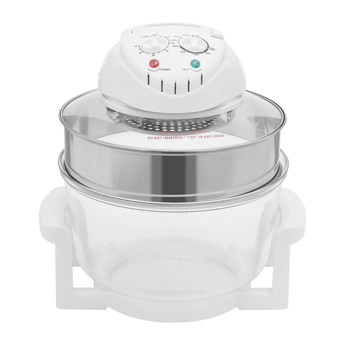 17.96QT Large Air Fryer Oven with Viewing Window, 110V 1200–1400W, 360° Hot Air Circulation, Oil-Free Cooker with Grill Rack for Home Kitchen