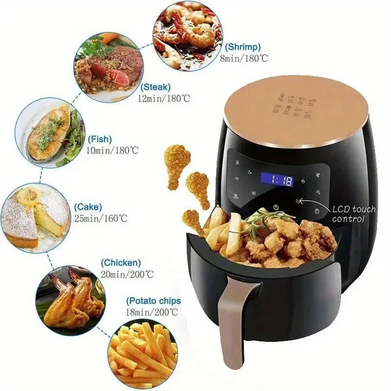 6L Digital Air Fryer Touch Control Non-Stick