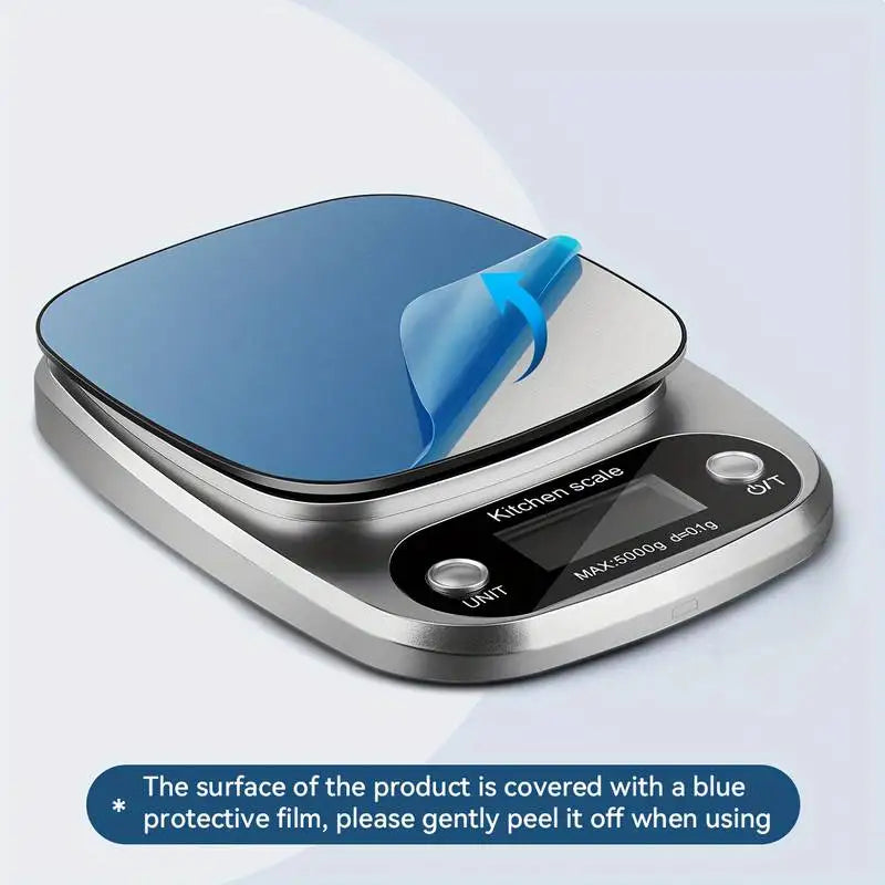 Digital Kitchen Scale 10kg/22lb – High Precision Food Scale with LCD Display, Gram & Ounce Measuring for Baking, Cooking & Meal Prep