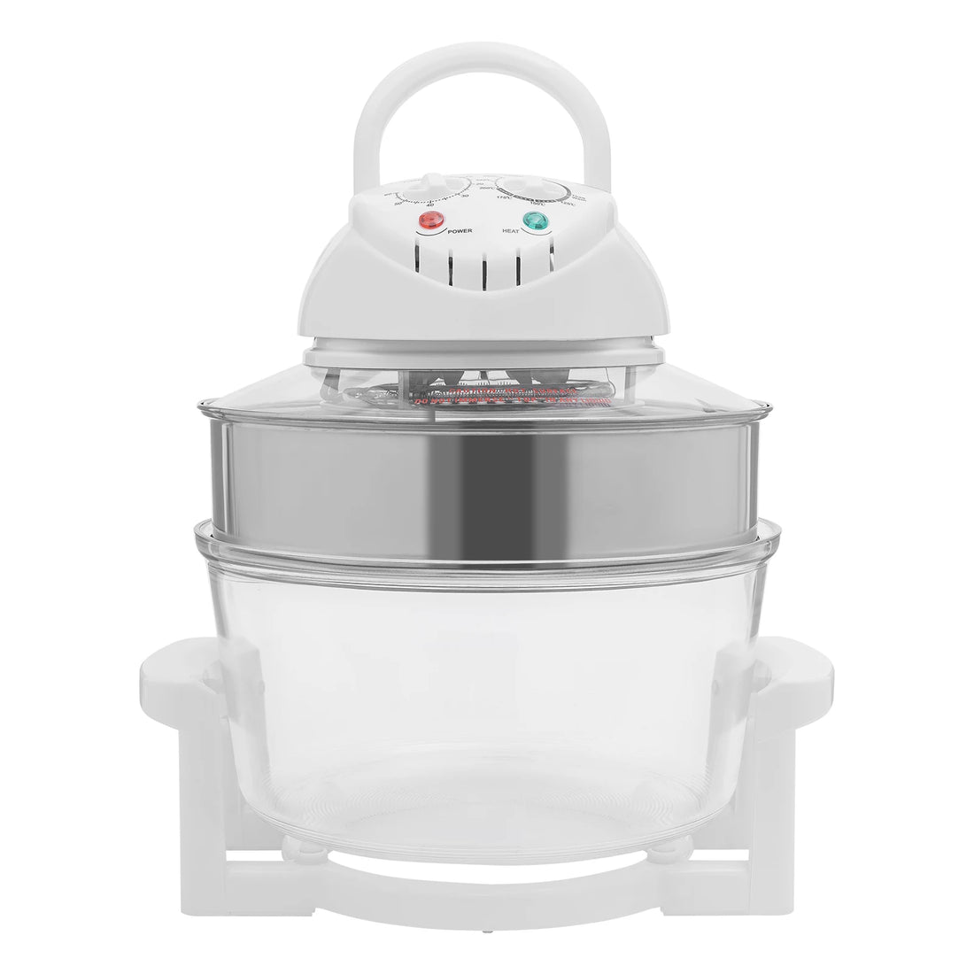 17.96QT Large Air Fryer Oven with Viewing Window, 110V 1200–1400W, 360° Hot Air Circulation, Oil-Free Cooker with Grill Rack for Home Kitchen