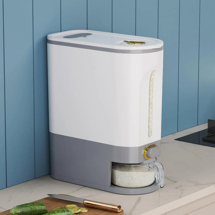 11 lbs Rice Dispenser – Large BPA-Free Container with Measuring Scale