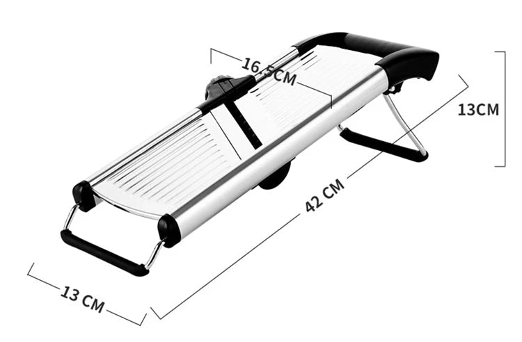 Adjustable Mandoline Slicer Stainless Steel – Vegetable Cutter - KitchenCraftedGoods