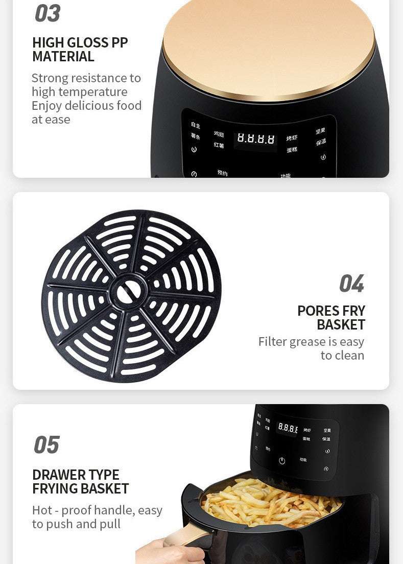Air Fryer Smart Touch Home Electric Fryer - KitchenCraftedGoods