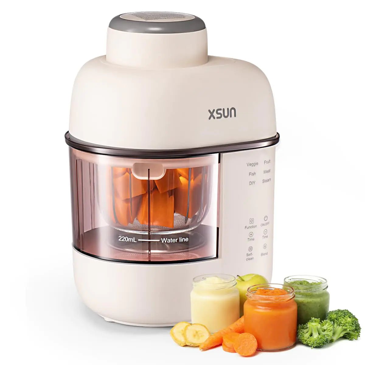 Baby Food Maker One Step Baby Food Processor Steamer Puree Blender Auto Cooking & Grinding Keep Warm and Timer SUS304 Stainless Steel Blades with Self Cleans Touch Screen Control - KitchenCraftedGoods