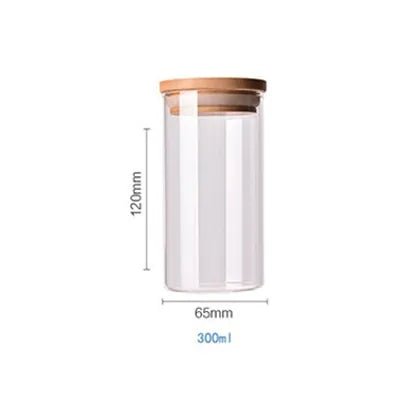 Bamboo - Covered Borosilicate Glass Food Storage Containers - KitchenCraftedGoods