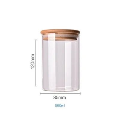 Bamboo - Covered Borosilicate Glass Food Storage Containers - KitchenCraftedGoods