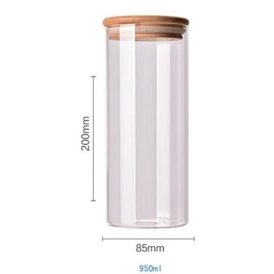 Bamboo - Covered Borosilicate Glass Food Storage Containers - KitchenCraftedGoods