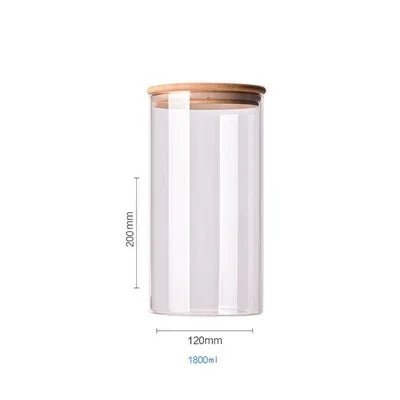 Bamboo - Covered Borosilicate Glass Food Storage Containers - KitchenCraftedGoods