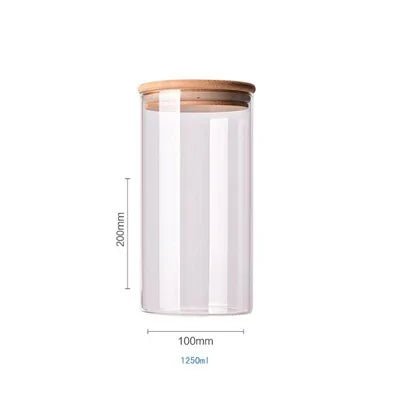 Bamboo - Covered Borosilicate Glass Food Storage Containers - KitchenCraftedGoods
