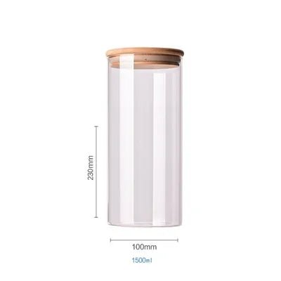 Bamboo - Covered Borosilicate Glass Food Storage Containers - KitchenCraftedGoods