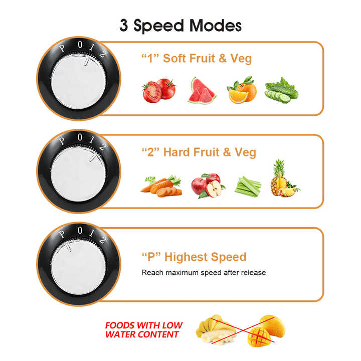 1100W BPA-Free Centrifugal Juicer with 2.5L Pulp Container
