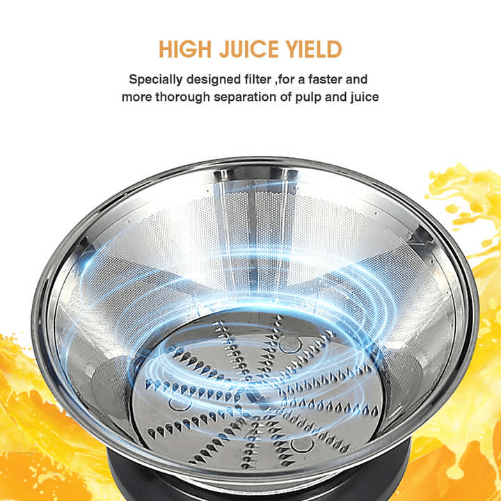 1100W BPA-Free Centrifugal Juicer with 2.5L Pulp Container