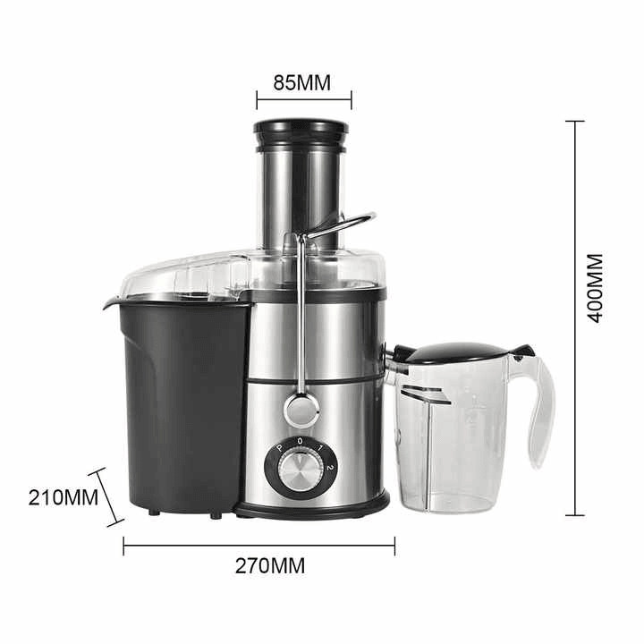 1100W BPA-Free Centrifugal Juicer with 2.5L Pulp Container