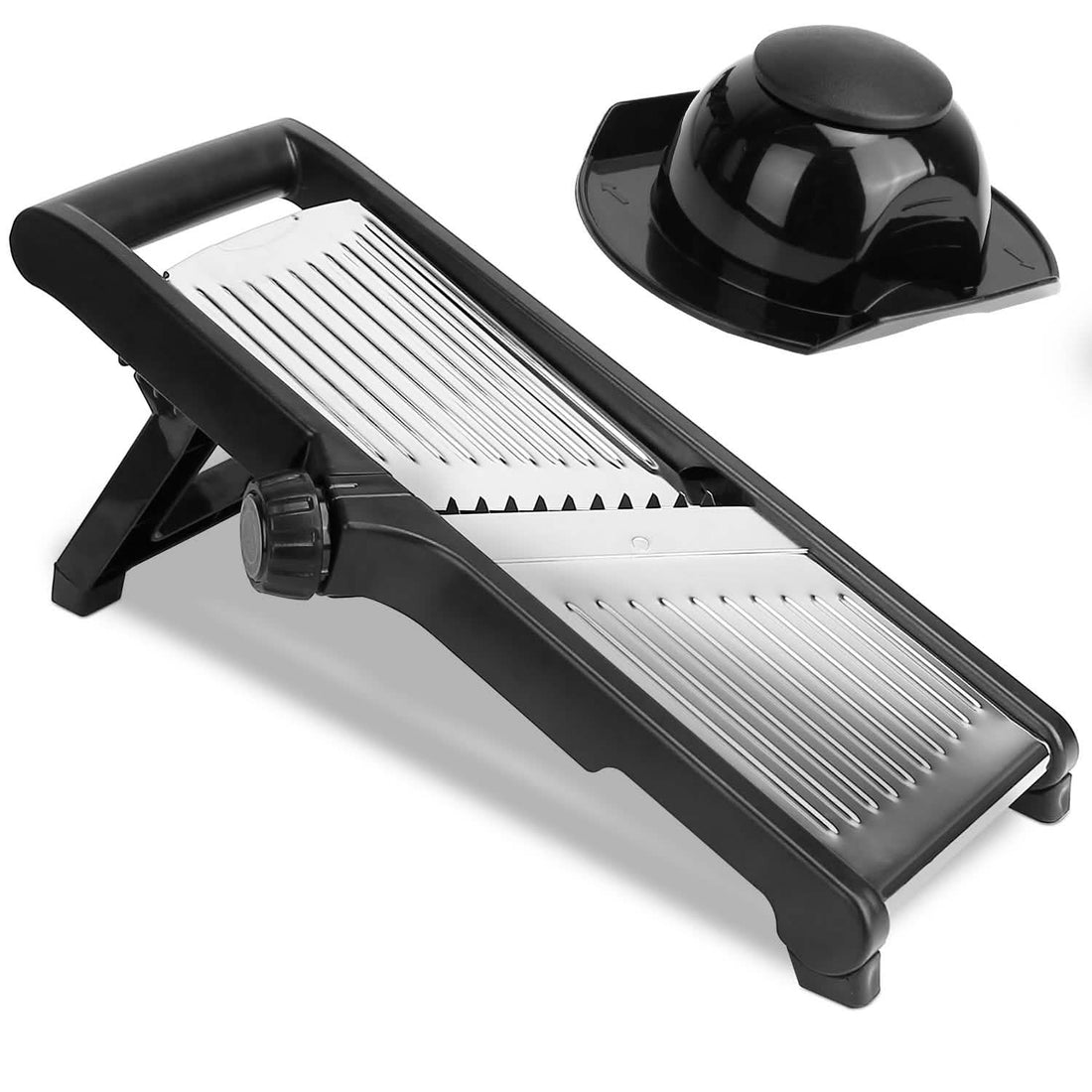 Mandoline Stainless Steel Food Slicer with 5 Adjustable Blades - KitchenCraftedGoods