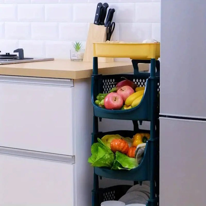 Mobile Storage Cart for Kitchen, Living Room, Bathroom - KitchenCraftedGoods