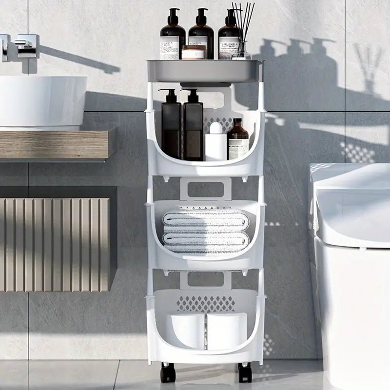 Mobile Storage Cart for Kitchen, Living Room, Bathroom - KitchenCraftedGoods