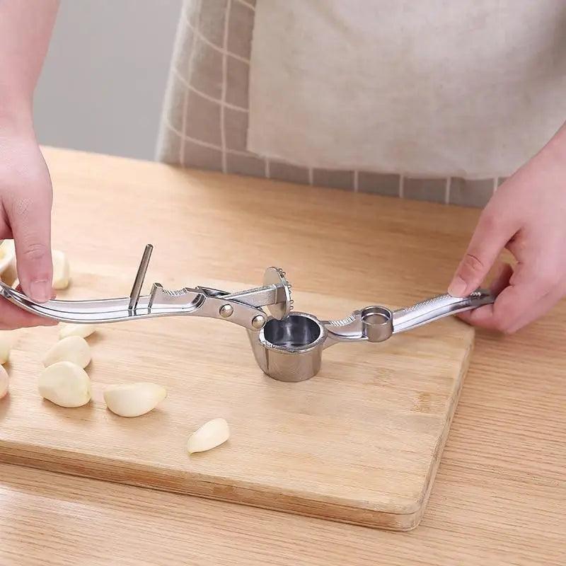 Multi-Functional Stainless Steel Garlic & Ginger Press