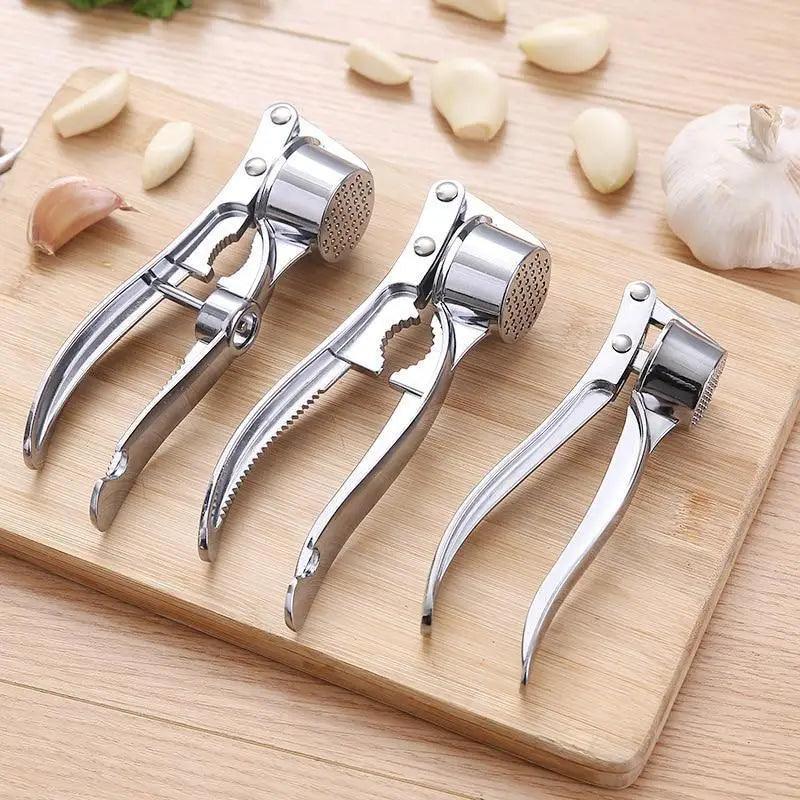 Multi - Functional Stainless Steel Garlic & Ginger Press - KitchenCraftedGoods