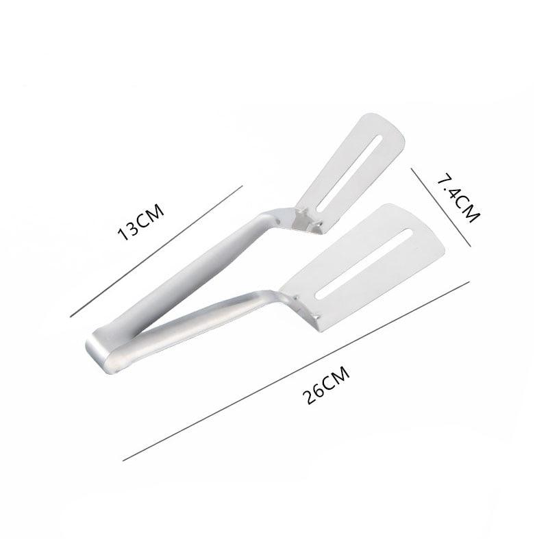 Multifunctional Stainless Steel Kitchen Tongs & Spatula - KitchenCraftedGoods