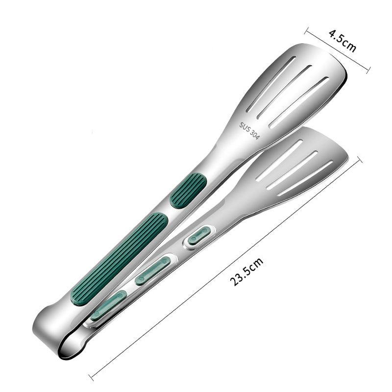 Multifunctional Stainless Steel Kitchen Tongs & Spatula - KitchenCraftedGoods