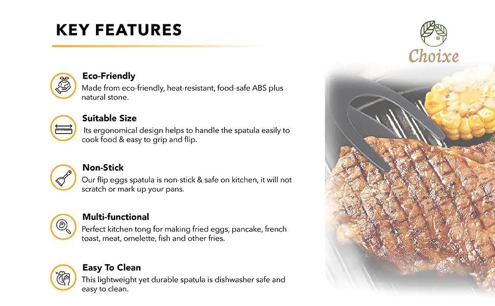 Non - Stick Kitchen Spatula – Heat - Resistant, Wide Flexible Design for Flipping & Serving - KitchenCraftedGoods